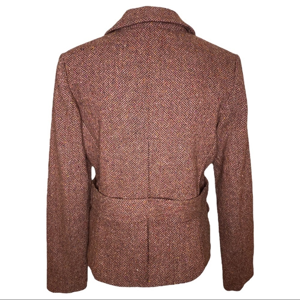 Gap Herringbone Jacket Double Breasted Brown / Mu… - image 3